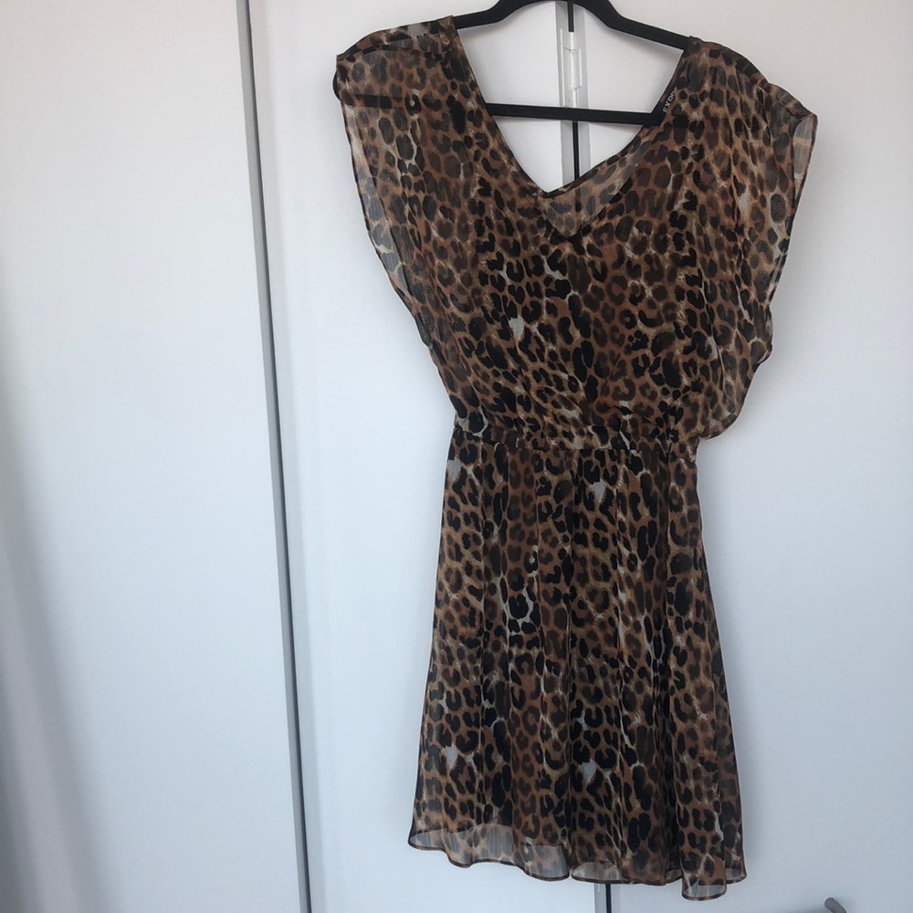 Express Leopard summer mini dress